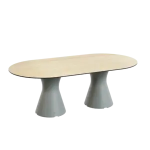 Wytrzymały stół zewnętrzny z obciążeniem dla 6 osób do psychiatrii, zdrowia psychicznego i niepełnosprawności